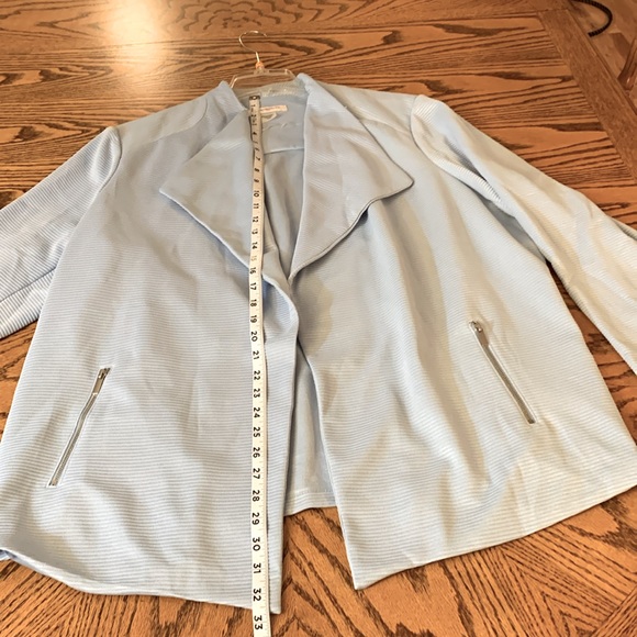 Allison Daily Plus baby blue dress jacket with pockets - Picture 3 of 13